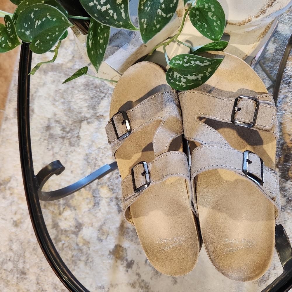 DAYNA TAN SUEDE DANSKO SANDAL - Picture 2 of 6